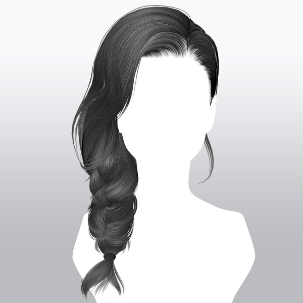 Alpha SSalon hair 31 by ssalon - The Sims 4 Custom Content