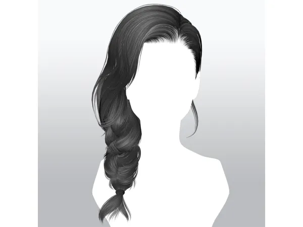 Alpha SSalon hair 31 - The Sims 4 Custom Content