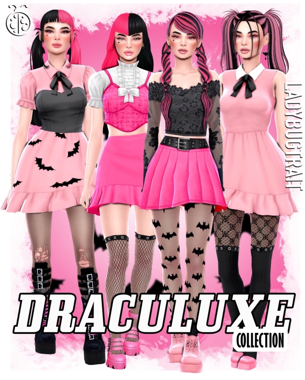 Maxis Match Draculuxe Set by ladybugtrait - The Sims 4 Custom Content