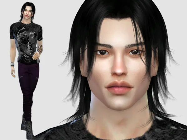 Mix Hideki Yoshida - The Sims 4 Custom Content
