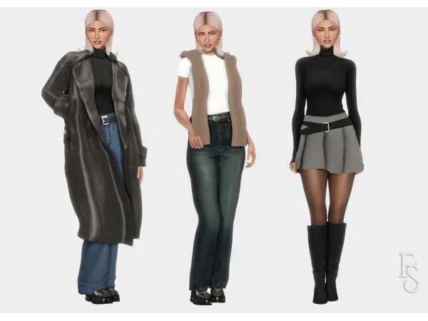 Alpha FRIENDS Cast Inspired Lookbook by farfallasims - The Sims 4 Custom Content