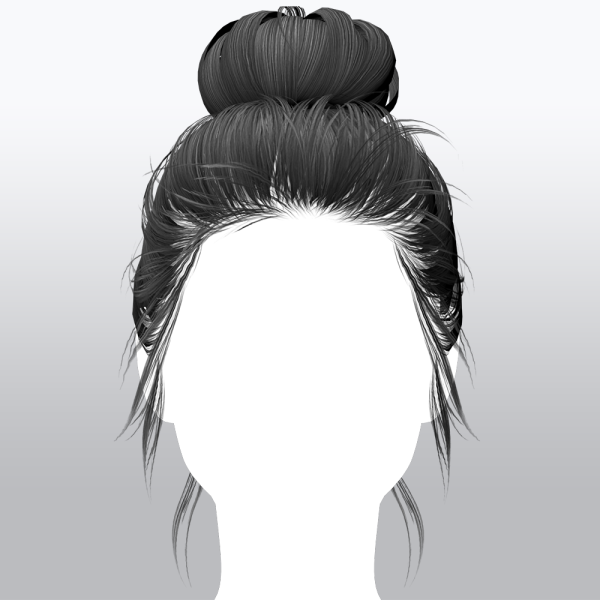 Alpha SSalon hair 33 by ssalon - The Sims 4 Custom Content