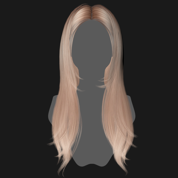 Alpha SSalon hair 38 by ssalon - The Sims 4 Custom Content