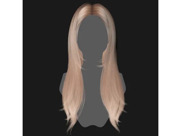 Alpha SSalon hair 38 - The Sims 4 Custom Content