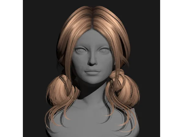 Alpha SSalon hair 39 - The Sims 4 Custom Content