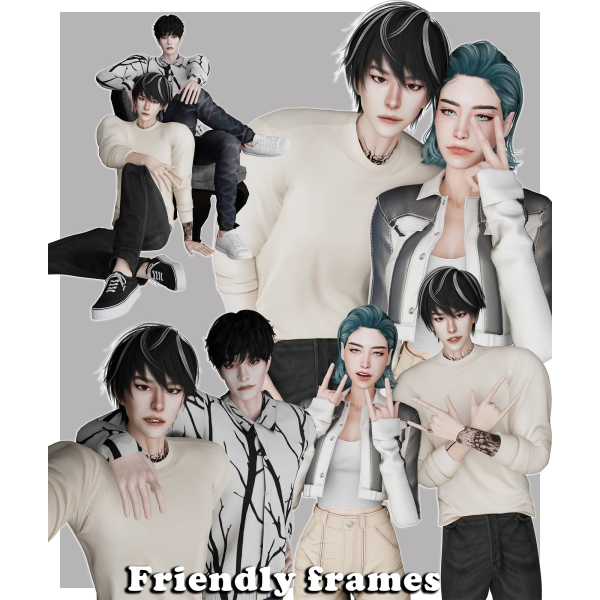Mix Friendly frames by simmer_creator - The Sims 4 Custom Content
