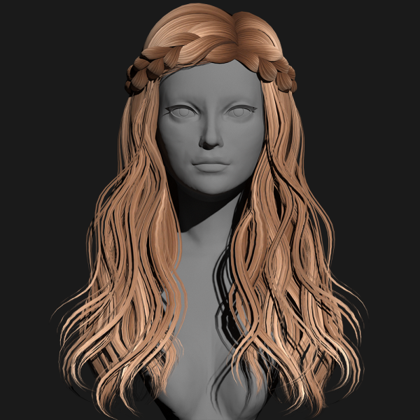Alpha SSalon hair 40 by ssalon - The Sims 4 Custom Content