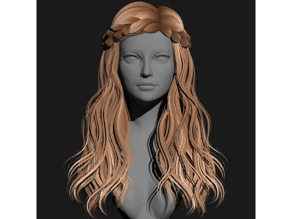 Alpha SSalon hair 40 - The Sims 4 Custom Content