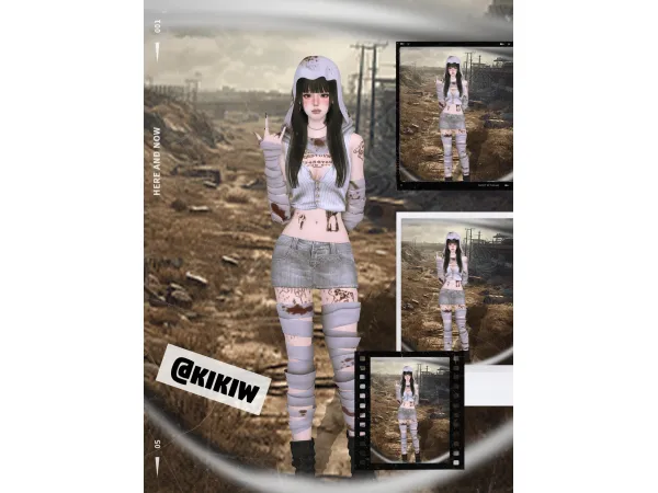 Alpha Waste soil set by KIKIWSTUDIO - The Sims 4 Custom Content