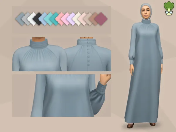 Maxis Match Modest Wear Abaya 9 by kapakijo - The Sims 4 Custom Content