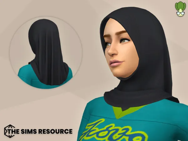 Maxis Match Modest Wear Hijab 14 by kapakijo - The Sims 4 Custom Content