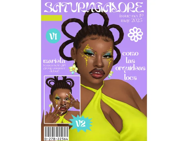 Maxis Match como las orquu00eddeas locs by saturngalore - The Sims 4 Custom Content