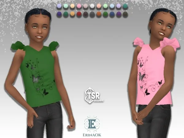 Mix erinaok girls top 051925 - The Sims 4 Custom Content