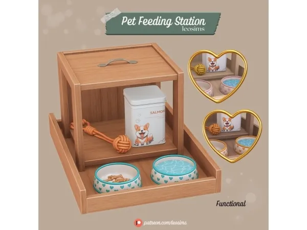 Maxis Match Pet Feeding Station - The Sims 4 Custom Content