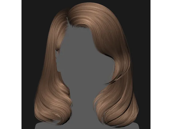Alpha SSalon hair 43 - The Sims 4 Custom Content
