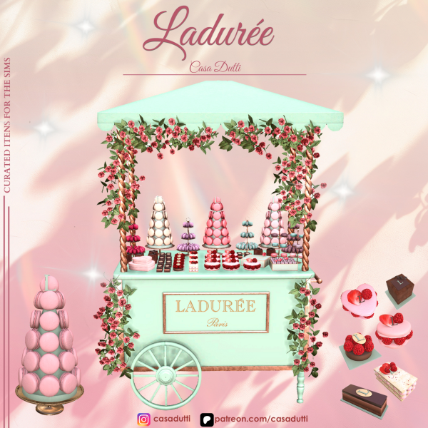 Alpha Ladurée Set by casadutti - The Sims 4 Custom Content