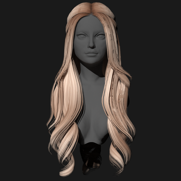 Alpha SSalon hair 41 by ssalon - The Sims 4 Custom Content