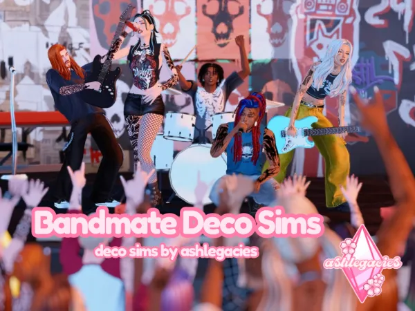 Maxis Match Bandmate Deco Sims - The Sims 4 Custom Content