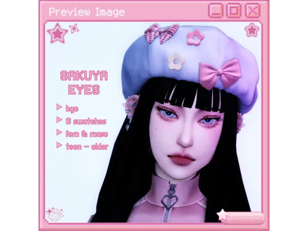 Maxis Match sakuya eyes by sugarcoatzzz - The Sims 4 Custom Content