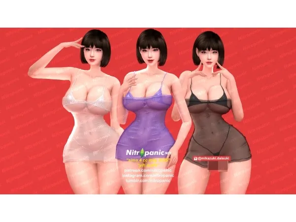 Alpha Nitropanic_Yih Outfit - The Sims 4 Custom Content
