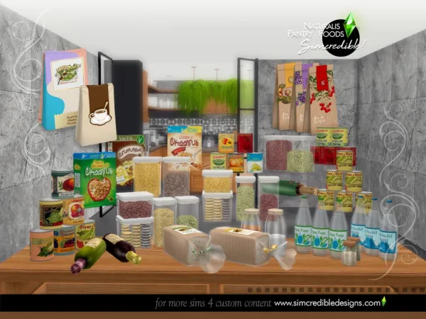 Mix Naturalis Pantry Foods - The Sims 4 Custom Content