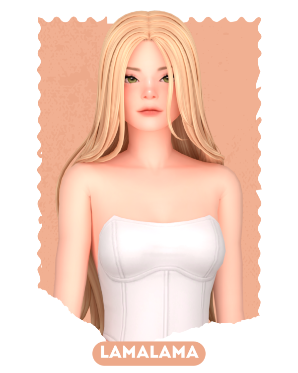 Maxis Match Hair Hayley by lama_lama - The Sims 4 Custom Content
