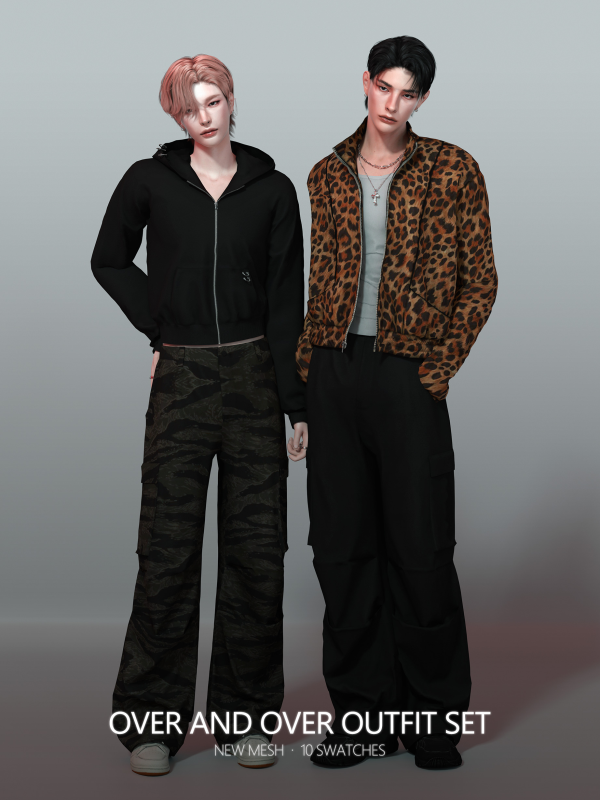 Alpha [RONA] Over And Over Outfit Set by simsfinds - The Sims 4 Custom Content