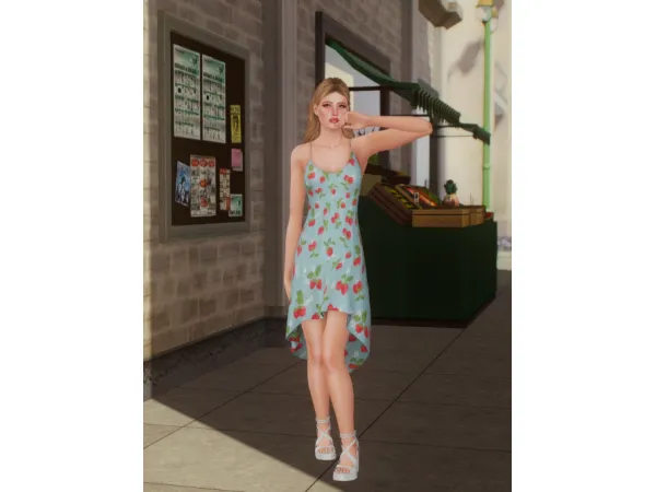 Amalfi Summer Dress for AF by nectar - The Sims 3 Custom Content