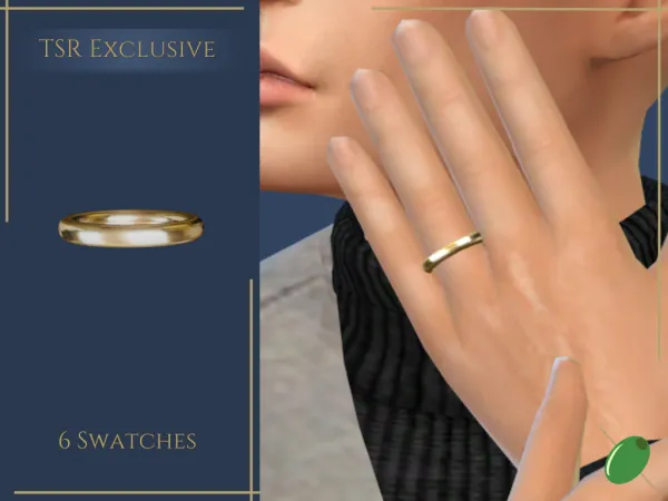 Alpha I Do Wedding Band (Mens) - The Sims 4 Custom Content