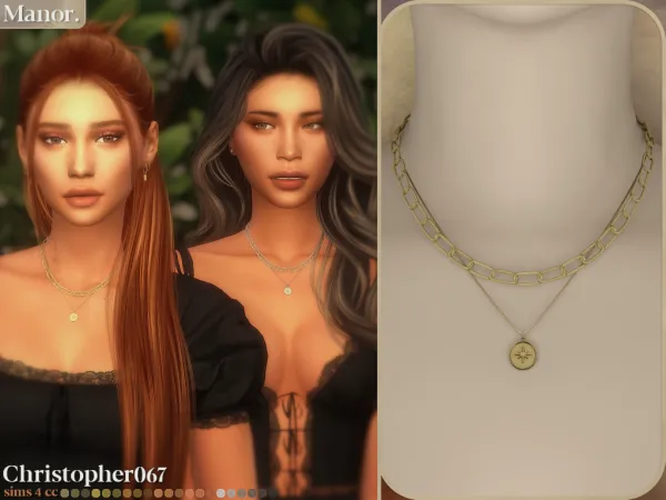 Mix Manor Necklace Christopher067 - The Sims 4 Custom Content
