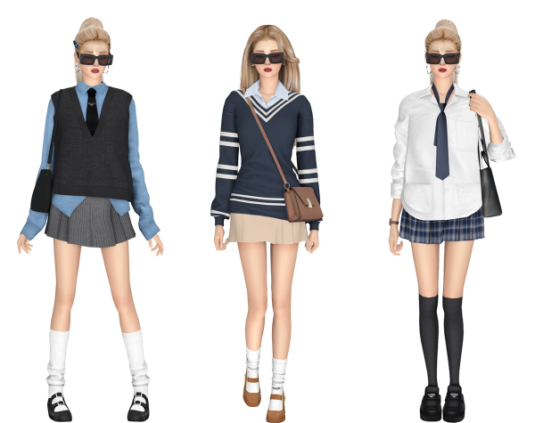 Alpha Preppy Style Lookbook 9 by simsfinds - The Sims 4 Custom Content