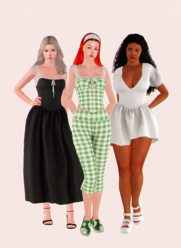 OutfitDresses by simsfinds - The Sims 3 Custom Content