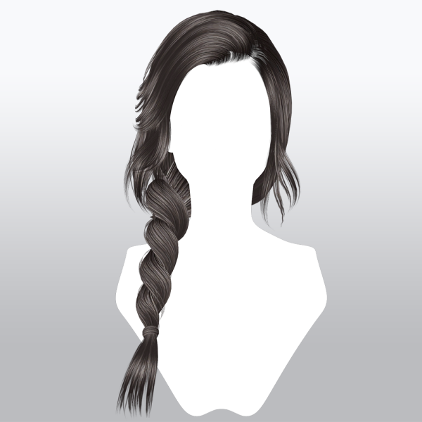Alpha SSalon hair 50 by ssalon - The Sims 4 Custom Content