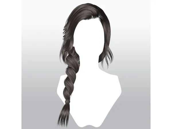 Alpha SSalon hair 50 - The Sims 4 Custom Content