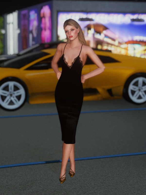 3 Midi Dresses for AF by simsfinds - The Sims 3 Custom Content