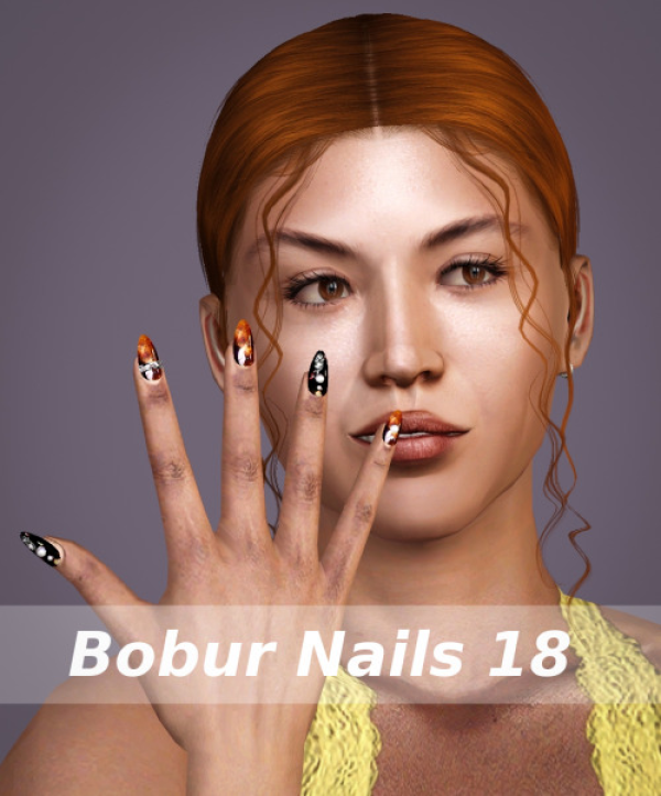 Bobur Nails by simsfinds - The Sims 3 Custom Content