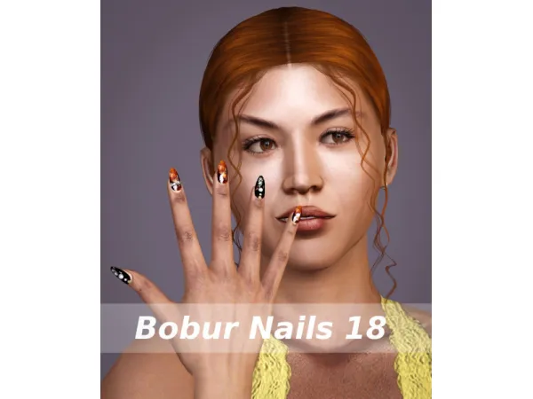Bobur Nails by nemiga - The Sims 3 Custom Content