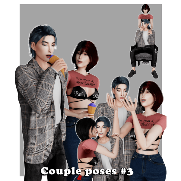 Alpha Couple poses 3 by simmer_creator - The Sims 4 Custom Content