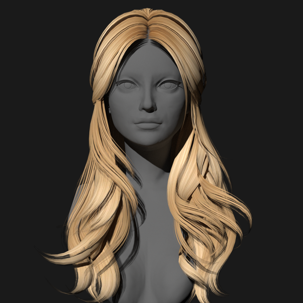 Alpha SSalon hair 49 by ssalon - The Sims 4 Custom Content