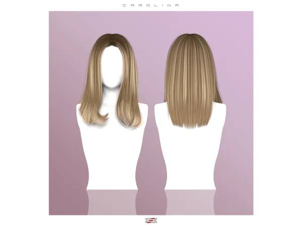 Alpha LEXEL Carolina (hairstyle) - The Sims 4 Custom Content