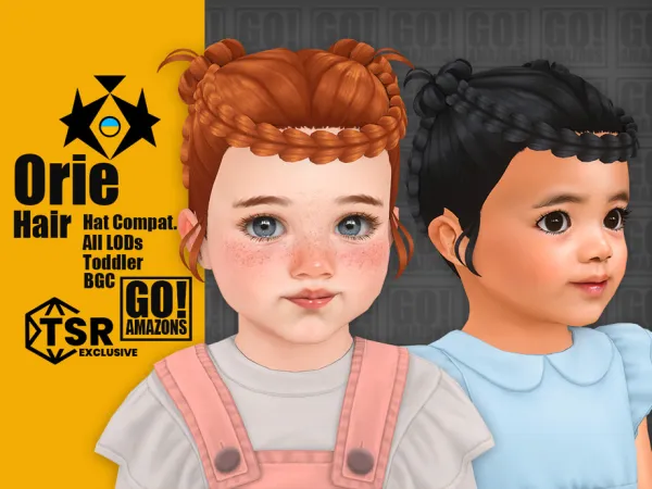 Maxis Match Orie Hair by GoAmazons - The Sims 4 Custom Content
