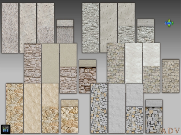 Mix House walls with foundation by artedellavita_mabra - The Sims 4 Custom Content