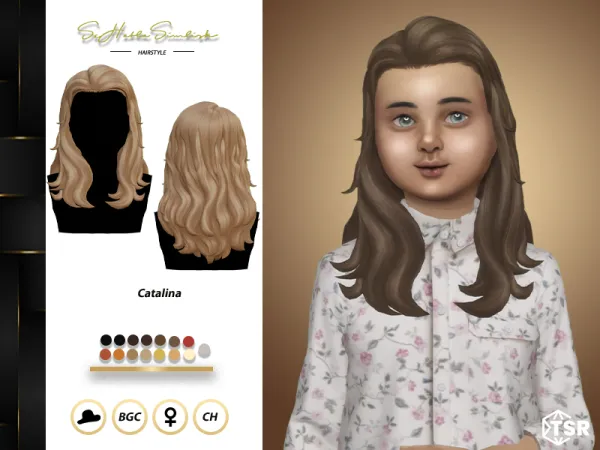 Maxis Match Catalina Hairstyle for Children by sehablasimlish - The Sims 4 Custom Content