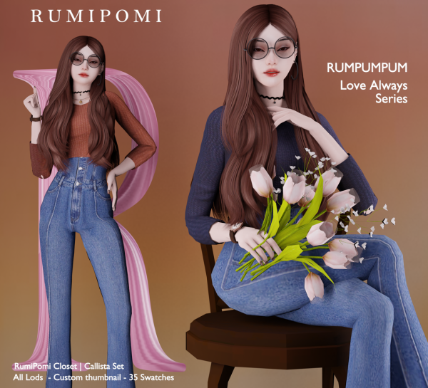 Mix Rumpumpum_Callista Top by rumi_pomi - The Sims 4 Custom Content