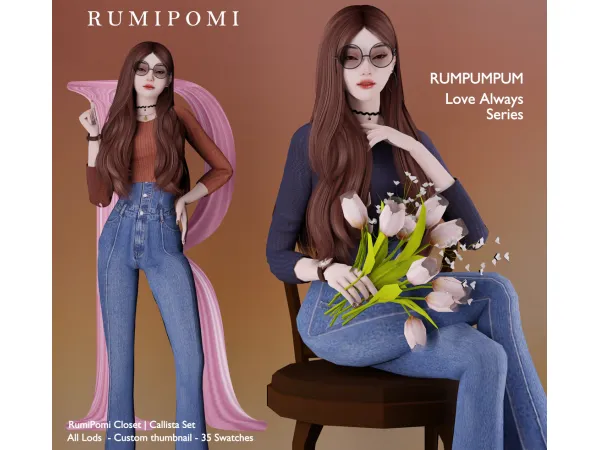 Mix Rumpumpum_Callista Top - The Sims 4 Custom Content