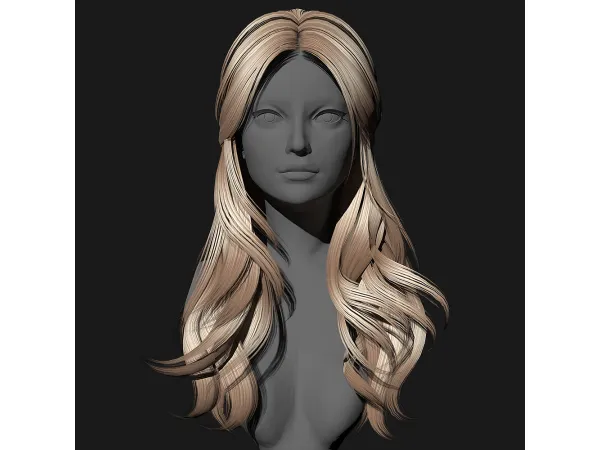 Alpha SSalon hair 63 - The Sims 4 Custom Content