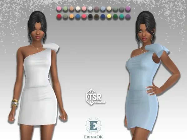 Maxis Match erinaok womens dress 052725 - The Sims 4 Custom Content
