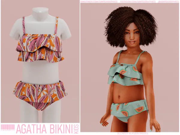 Alpha Agatha Bikini - The Sims 4 Custom Content