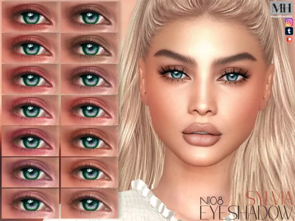 Alpha Sylvia Eyeshadow N108 by magichandcc - The Sims 4 Custom Content