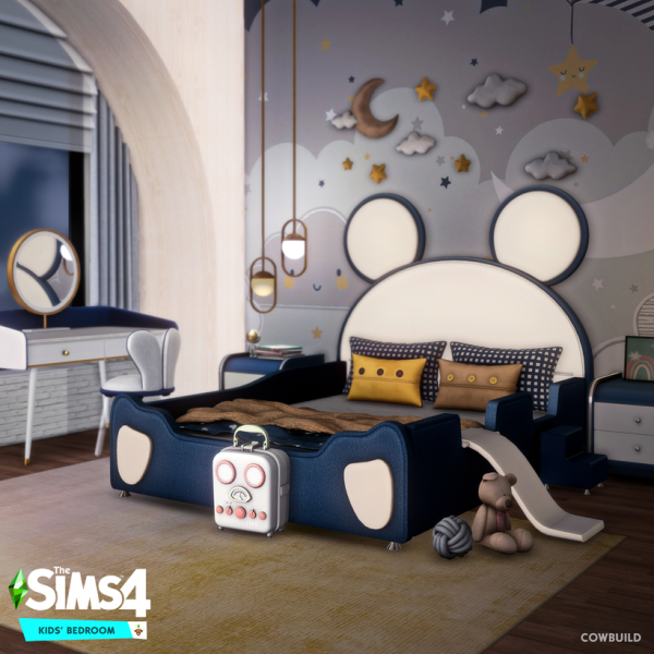 Alpha June 2021 Set Kids' Bedroom by cowbuild - The Sims 4 Custom Content